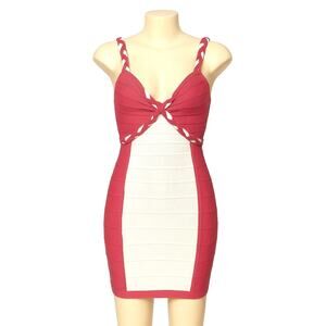 ⭐ 🔥 50% OFF SALE —FINAL PRICE WOW Couture Sexy Mini Bandage Dress fit XS/S Flaw
